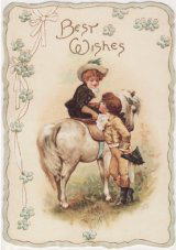 ヴィクトリアン・ステイショナリー　＞　ポストカード　＞　少年と子馬