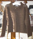 バドローズ　マーリア　水野　陽子　 ２００９年　秋コレクション＞カーディガン＞太糸で編まれた暖かいジャケット風カーディガンです。