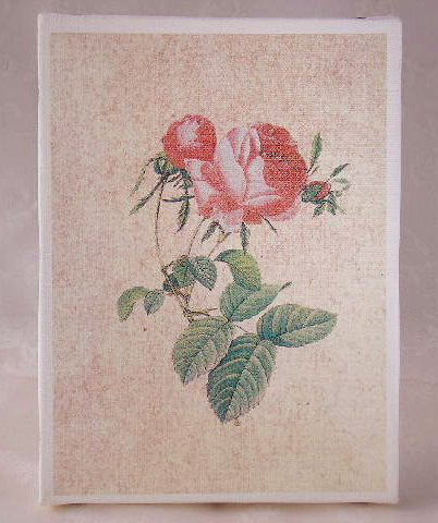 薔薇の雑貨＞ボードキャンバス　アートプリント"Rose"  ＞キャンバスをそのまま飾ります。壁に掛けたりスティックをつけて立て飾っても。